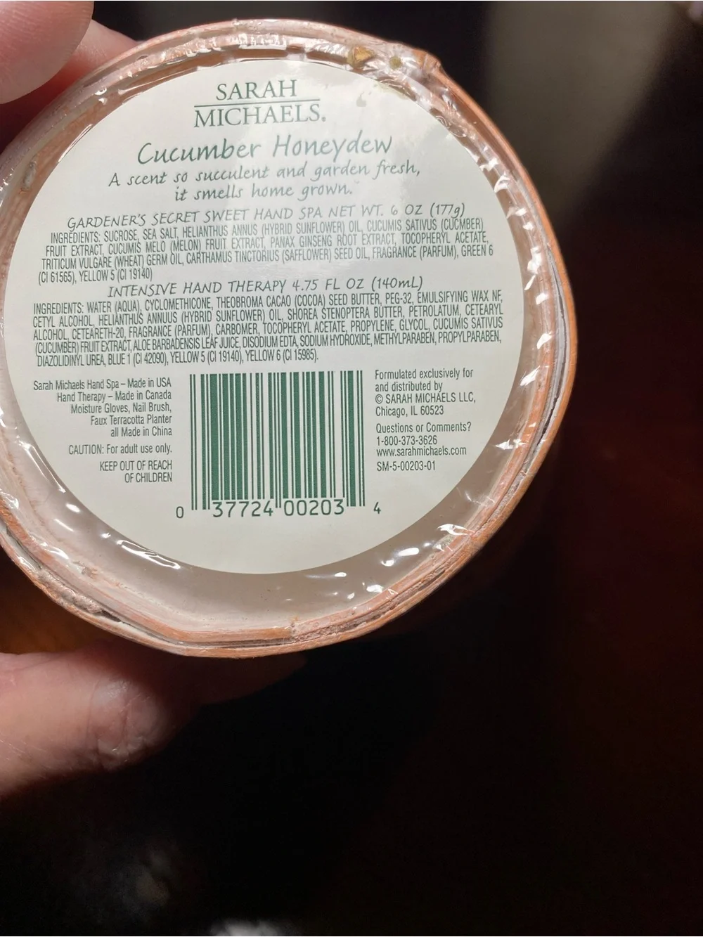Sarah Michael’s Gardener's Secret Hand Rescue- Spa gift set Cucumber Honeydew
